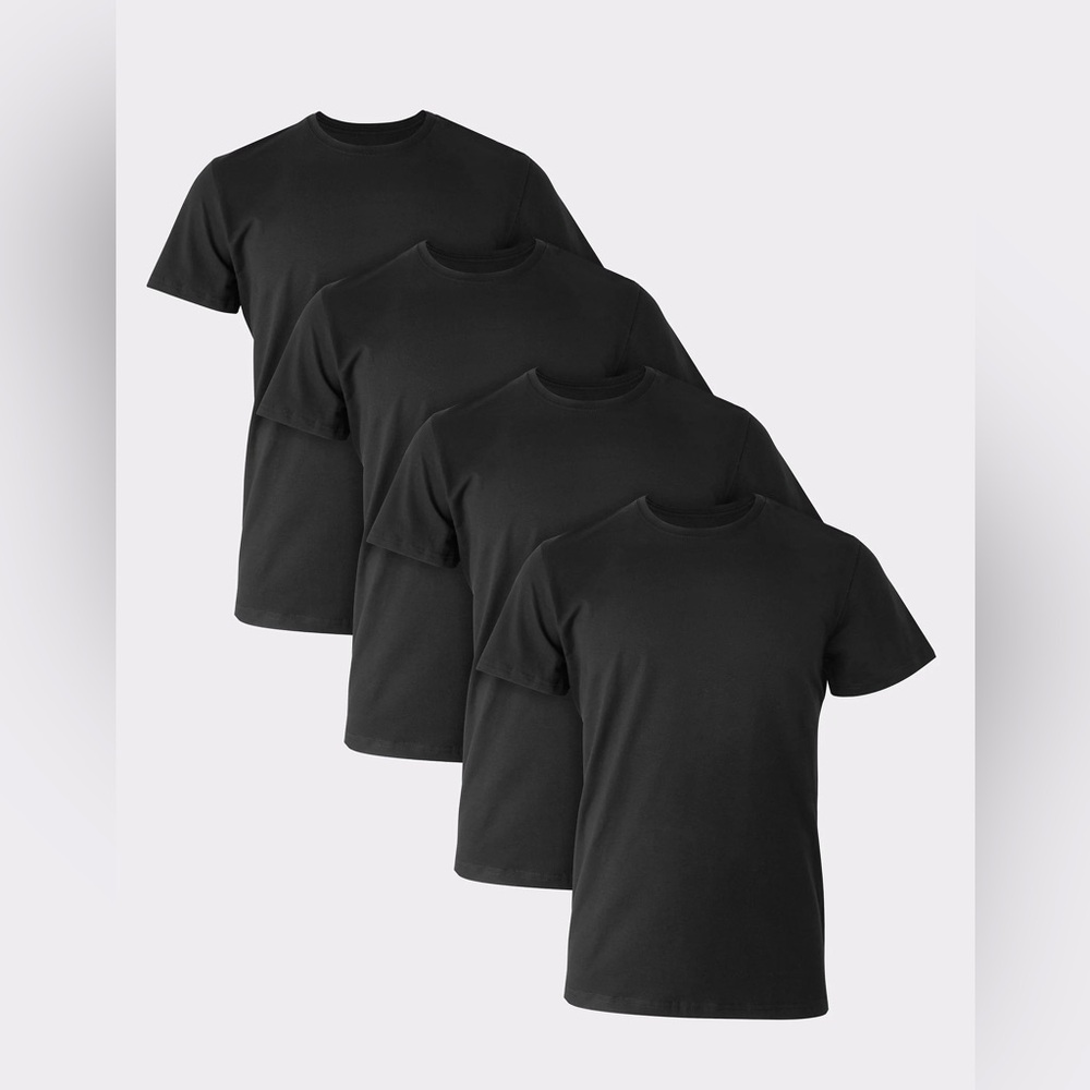 Hanes Classic Black Short Sleeve Tees 4-pack - Men’s